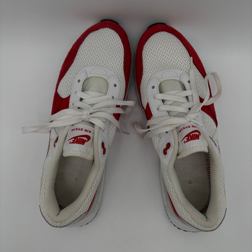 Nike Air Max SYSTM Mens Size 10.5 Sneakers WhiteRed Cushioned Road Running Shoe - Picture 3 of 8